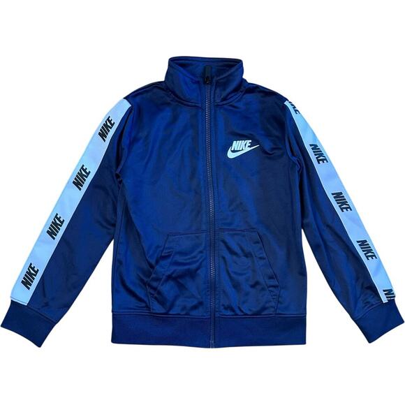 Nike Navy Blue Zip-Up Track Jacket - Picture 1 of 2
